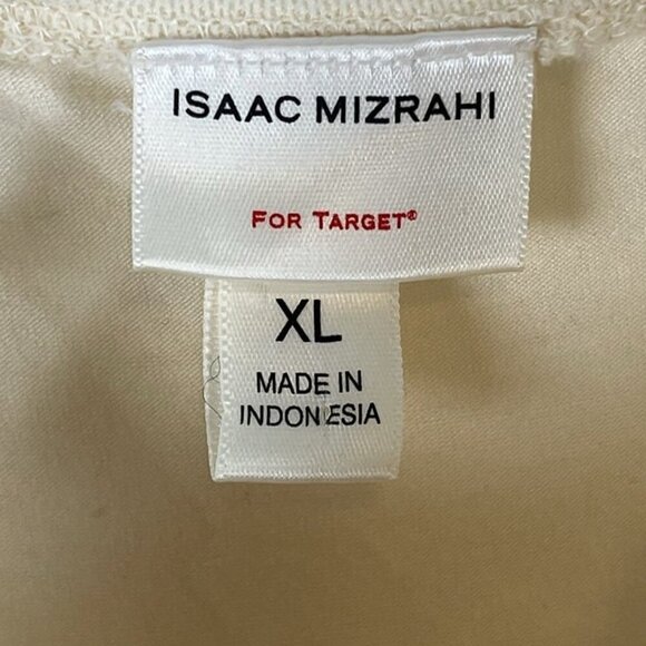Isaac Mizrahi Target Ivory Tank Top XL Sheer Overlay Camisole y2K Spaghetti - Picture 4 of 8